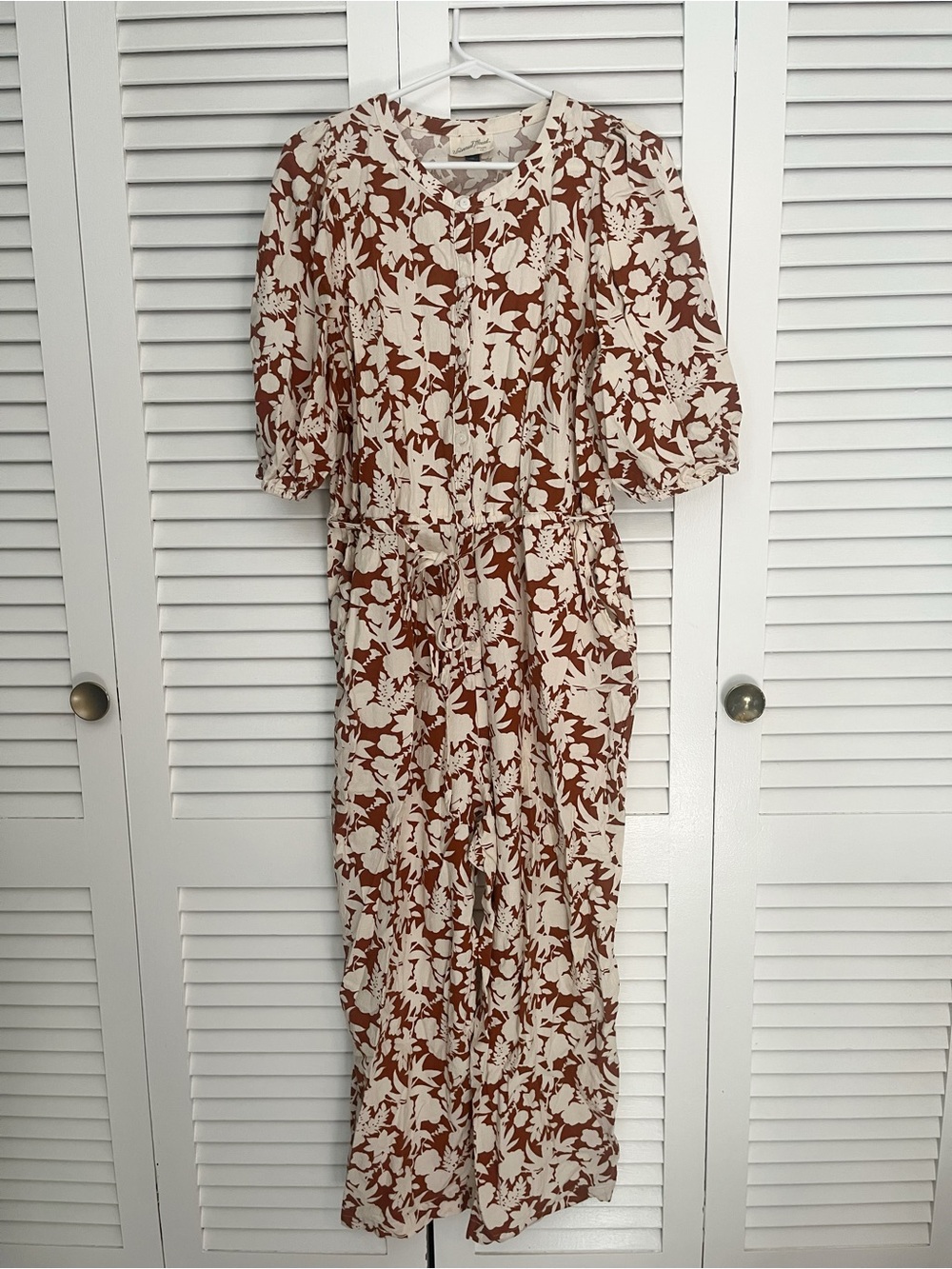 Universal thread brown and beige jumpsuit XXL